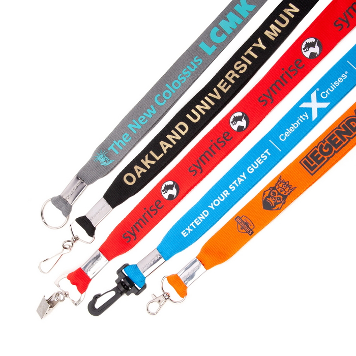 SDP1175350 Flat Polyester 1" Lanyards with Cust...